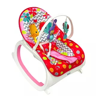 Silla Mecedora Vibradora Musical Rosa