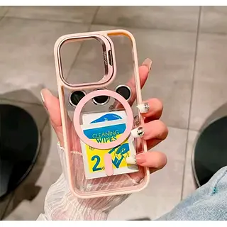 Case Magsafe Borde Rosado Protector Cámaras Iphone 13pro+