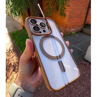 Case Magsafe Borde Cafe Protector Cámaras Iphone 13pro+