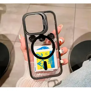 Case Magsafe Borde Negro Protector Cámaras Iphone 12pro+