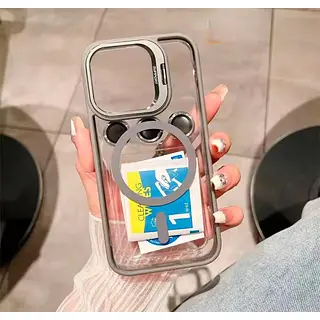 Case Magsafe Borde Gris Protector Cámaras Iphone 12pro+