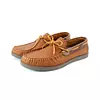 Zapatos de Cuero Mocacine Marron Cuello Cafe Suela Marron