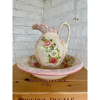 Aguamanil Porcelana De Cerámica - Colombia 1985