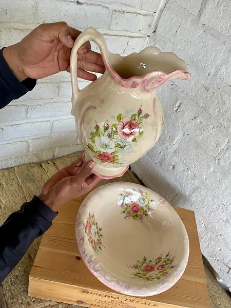 Aguamanil Porcelana De Cerámica - Colombia 1985