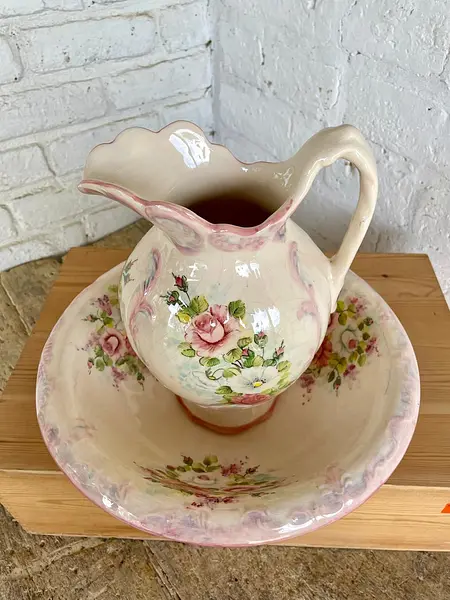 Aguamanil Porcelana De Cerámica - Colombia 1985