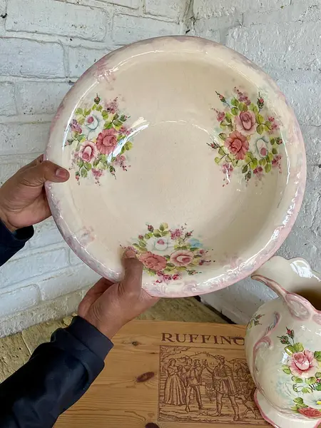 Aguamanil Porcelana De Cerámica - Colombia 1985