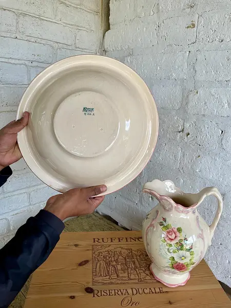 Aguamanil Porcelana De Cerámica - Colombia 1985