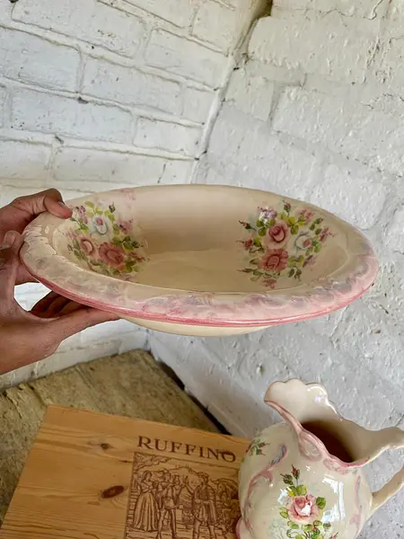 Aguamanil Porcelana De Cerámica - Colombia 1985