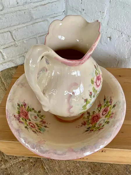 Aguamanil Porcelana De Cerámica - Colombia 1985