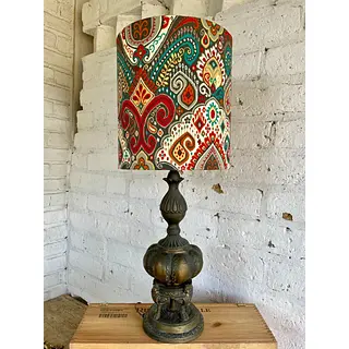 Lámpara De Mesa Caperuza Arabescos