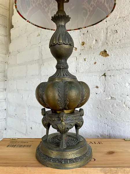 Lámpara De Mesa Caperuza Arabescos