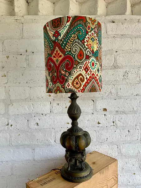 Lámpara De Mesa Caperuza Arabescos