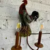 Lámpara 2 Luces Con Diseño De Gallo
