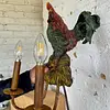 Lámpara 2 Luces Con Diseño De Gallo