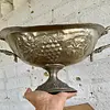 Copón Metálico Con Uvas Alto Relieve