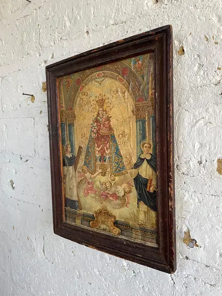 Icono Boyacense Virgen De Los Desamparados - Colombia 1950