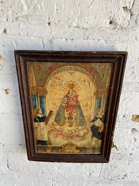 Icono Boyacense Virgen De Los Desamparados - Colombia 1950