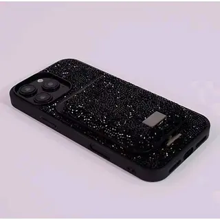 Case Diseño Swarovski Tarjetero Negro Iphone 15
