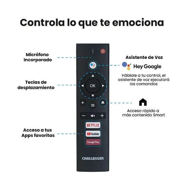 Televisor 55" 4khdr Smart Con Android