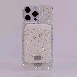 Case Diseño Swarovski Tarjetero Blanco Iphone 13 Pro+