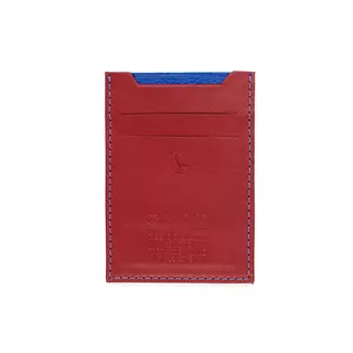 Tarjetero de Cuero Cereza