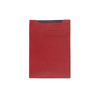 Tarjetero de Cuero Cereza