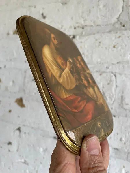 Estampa Católica Sagrado Corazón - Usa 1930