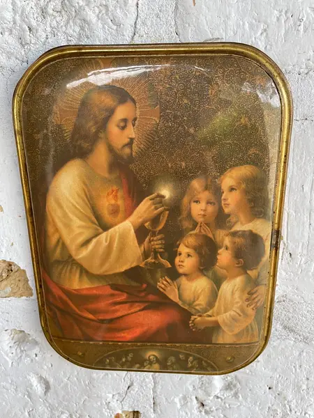 Estampa Católica Sagrado Corazón - Usa 1930