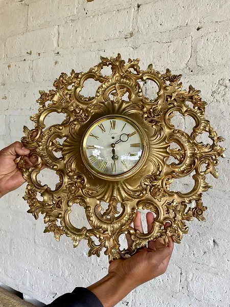 Reloj Syroco De Pared Cuerda 8 Dias - U.S.A. 1960