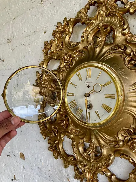 Reloj Syroco De Pared Cuerda 8 Dias - U.S.A. 1960