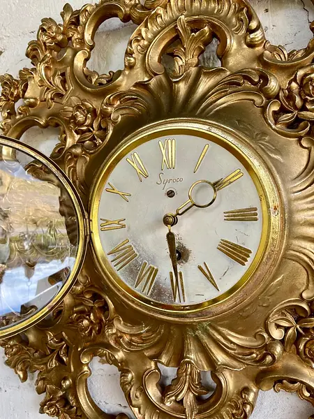 Reloj Syroco De Pared Cuerda 8 Dias - U.S.A. 1960