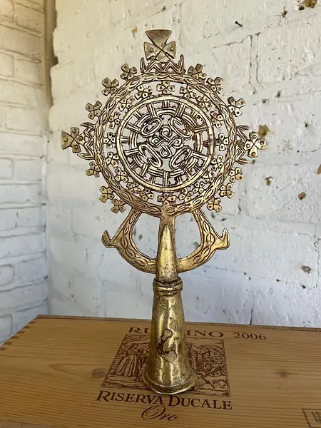 Cruz Procesional Copta Ortodoxa - Etiopía 1940