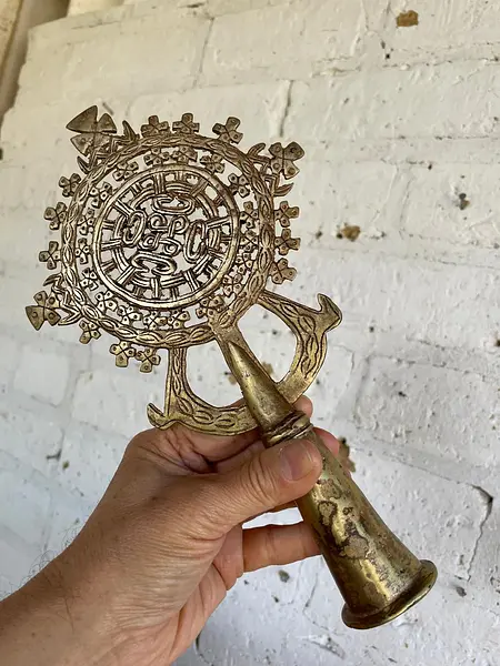 Cruz Procesional Copta Ortodoxa - Etiopía 1940