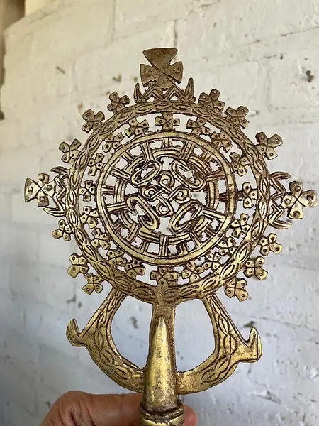 Cruz Procesional Copta Ortodoxa - Etiopía 1940