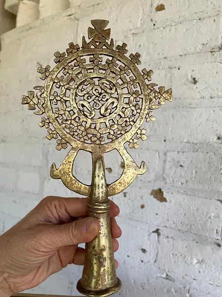 Cruz Procesional Copta Ortodoxa - Etiopía 1940