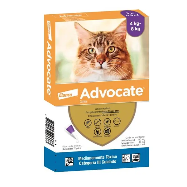 ADVOCATE S.O GATO 0,8 ML X 4-8 KL