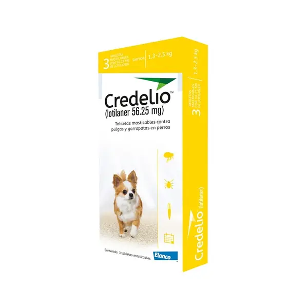 CREDELIO 56.25 MG (1.3 - 2.5 KG) AMARILLO
