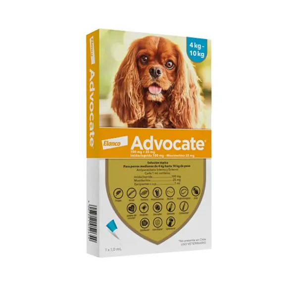 ADVOCATE PERRO 1,0 X 4 A 10 KL