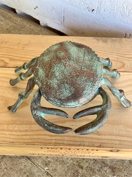 Caja Cangrejo En Hierro Fundido Bisagra Y Tapa