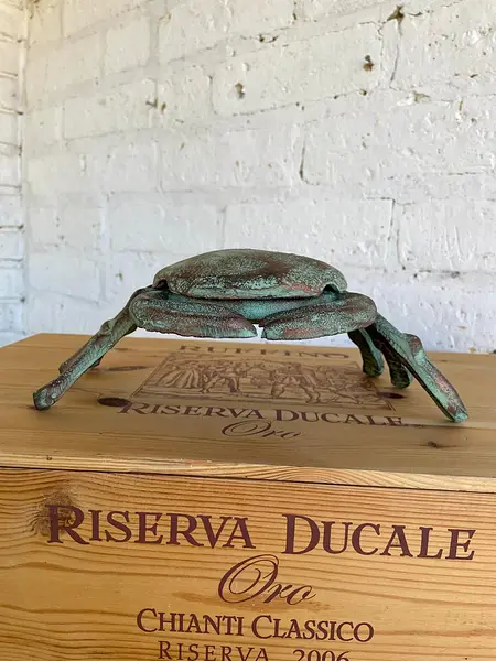 Caja Cangrejo En Hierro Fundido Bisagra Y Tapa