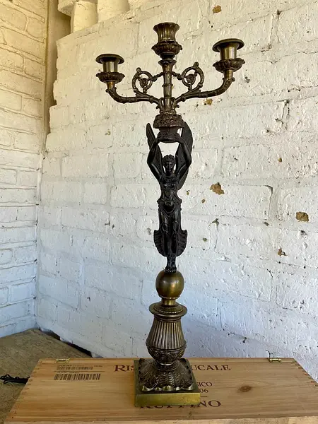 Candelabro Estilo Imperio - Francia 1890