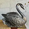Servilletero Plateado En Forma De Cisne - Italia 1983