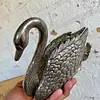 Servilletero Plateado En Forma De Cisne - Italia 1983