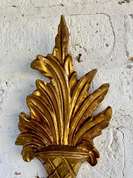 Candelabro Estilo Hollywod Regency 2 Velas - Italia 1960