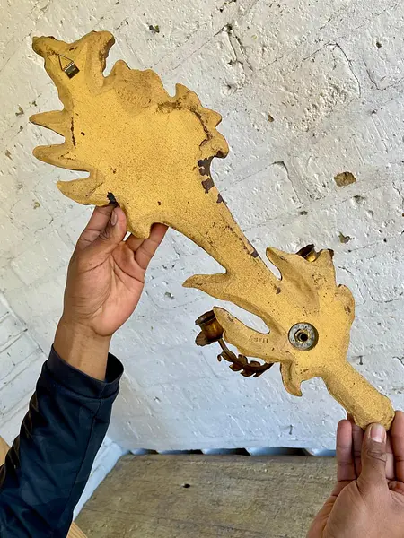 Candelabro Estilo Hollywod Regency 2 Velas - Italia 1960