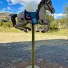 Caballo Carrusel Sobre Pedestal - 1960