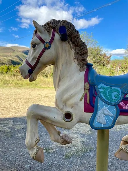 Caballo Carrusel Sobre Pedestal - 1960