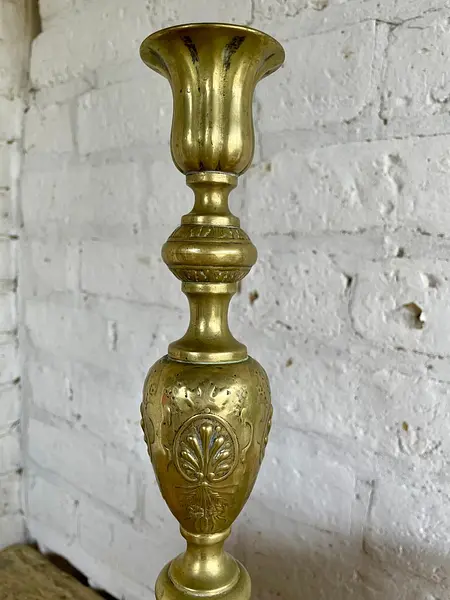 Candelabros Judaicos Fraget N Plaque - Rusia/ Polonia 1890