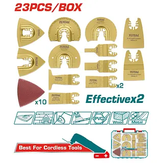 Accesorios 23 Pzs Para Multiherramientas Industrial Total