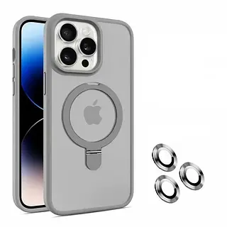 Case Magsafe Gris Mate Soporte Iphone 11pro+
